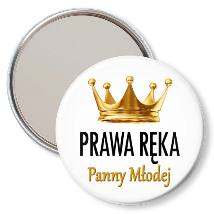 przypinka lusterko Prawa ręka