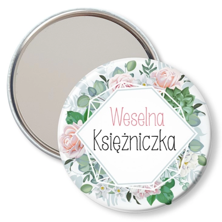 przypinka lusterko Weselna Księżniczka