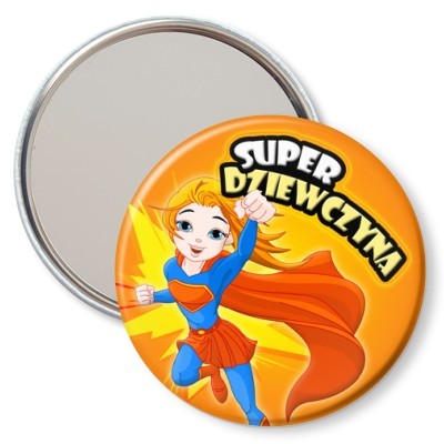 buttony superwoman bohaterka dziewczyna