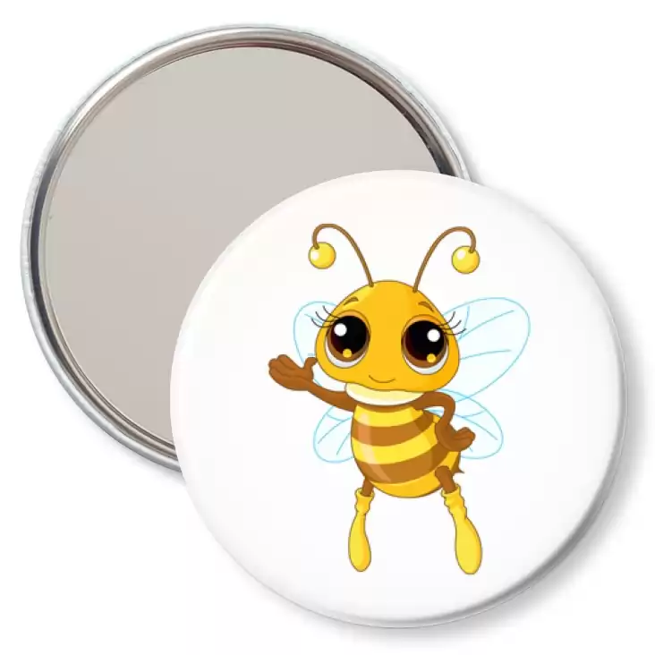 przypinka lusterko Pszczółka