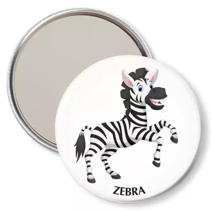 przypinka lusterko Zebra