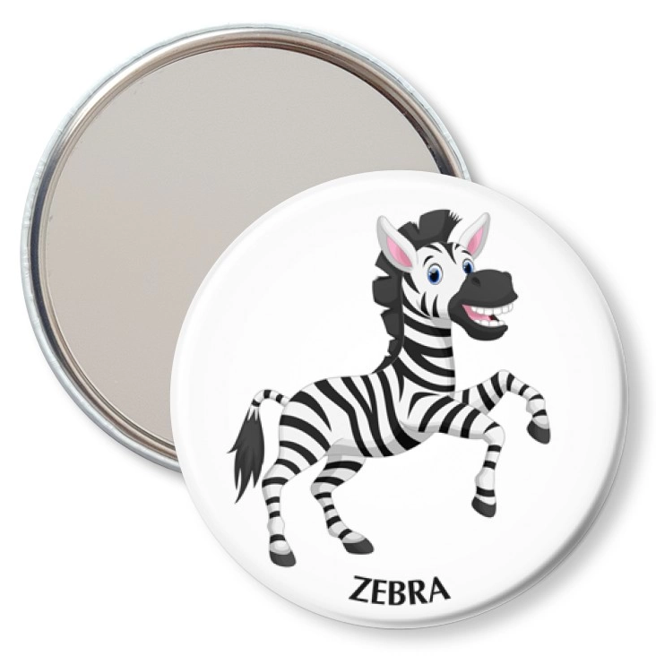 przypinka lusterko Zebra