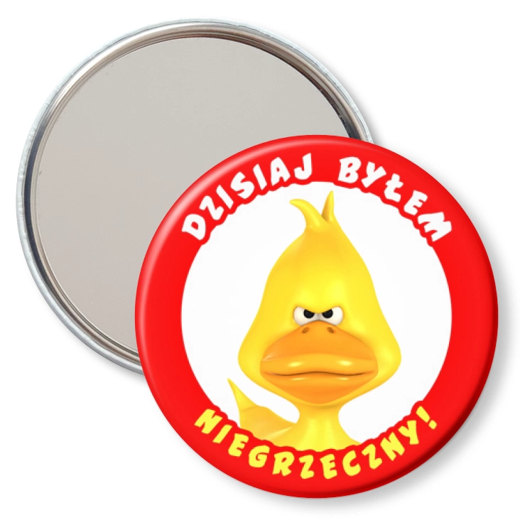 przypinka lusterko Dzisiaj byłem niegrzeczny