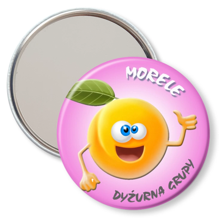 przypinka lusterko Dyżurna grupy morelka