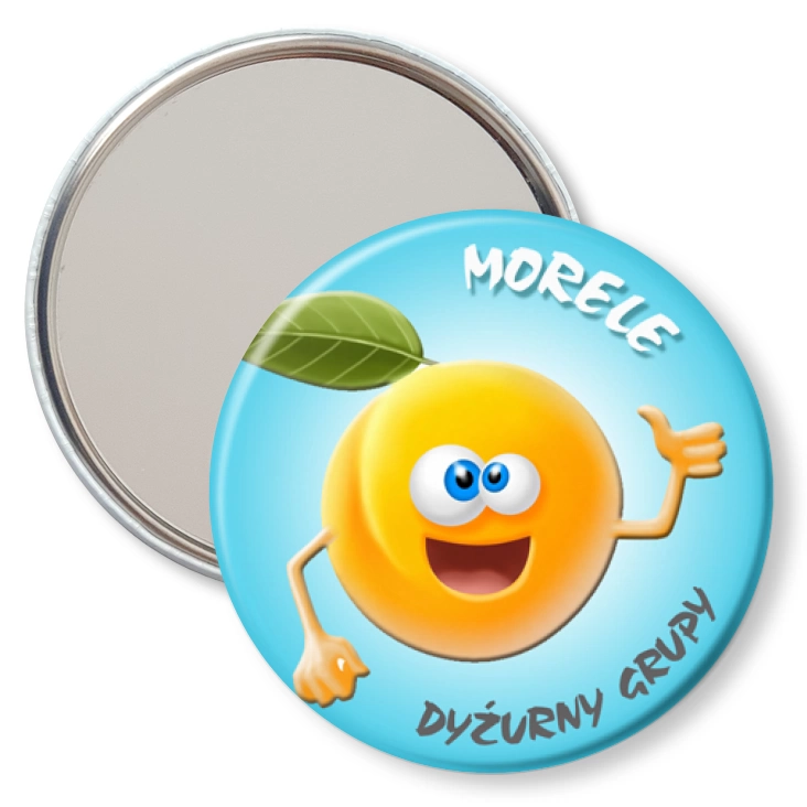 przypinka lusterko Dyżurny grupy morele