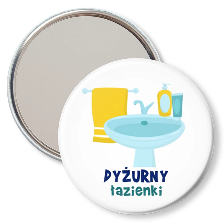 przypinka lusterko Dyżurny łazienki