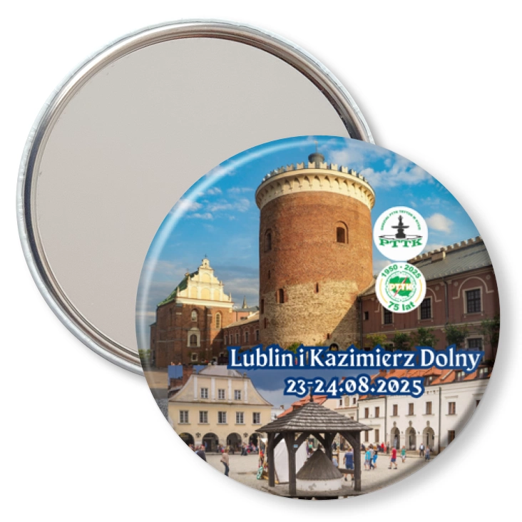 przypinka lusterko PTTK Nysa Lublin i Kazimierz Dolny