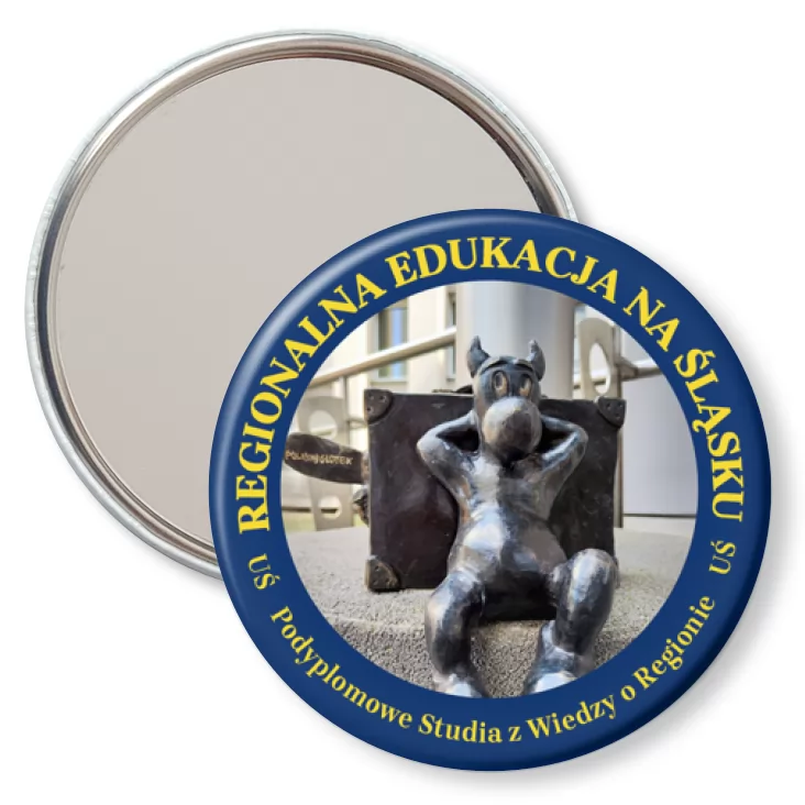 przypinka lusterko Regionalna Edukacja na Śląsku