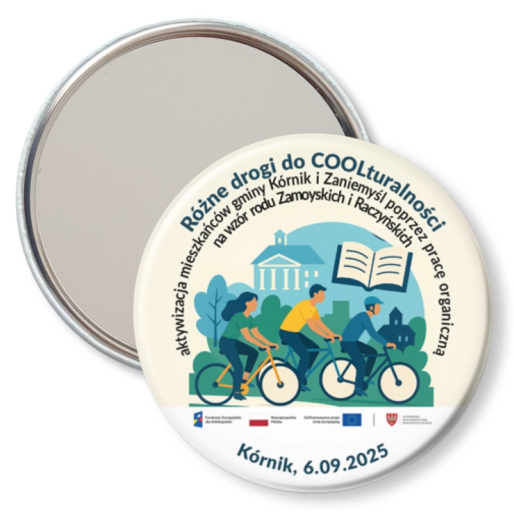 przypinka lusterko Różne drogi do COOLturalności