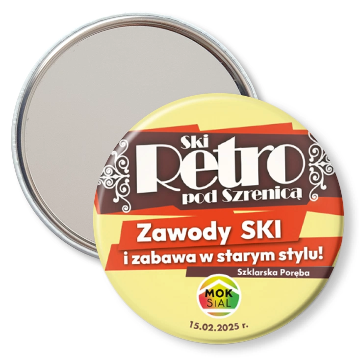 przypinka lusterko Ski Retro pod Szrenicą 2025