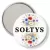 Przypinka lusterko Sołtys polne kwiaty