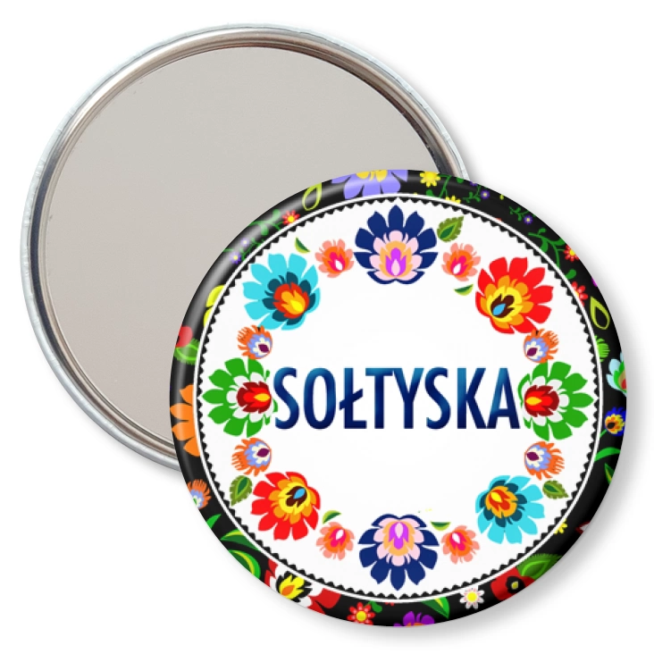 przypinka lusterko Sołtyska folk