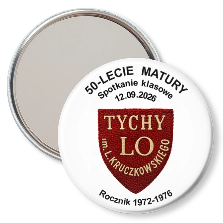 przypinka lusterko Spotkanie Klasowe LO im. L. Kruczkowskiego Tychy