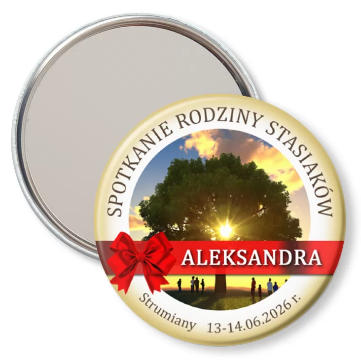 przypinka lusterko Spotkanie Rodziny Stasiaków