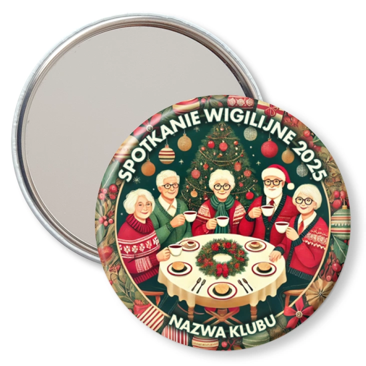 przypinka lusterko Spotkanie wigilijne seniorów