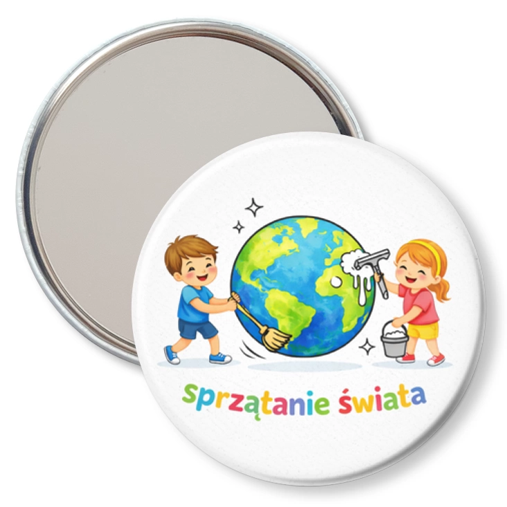 przypinka lusterko Sprzątanie Świata