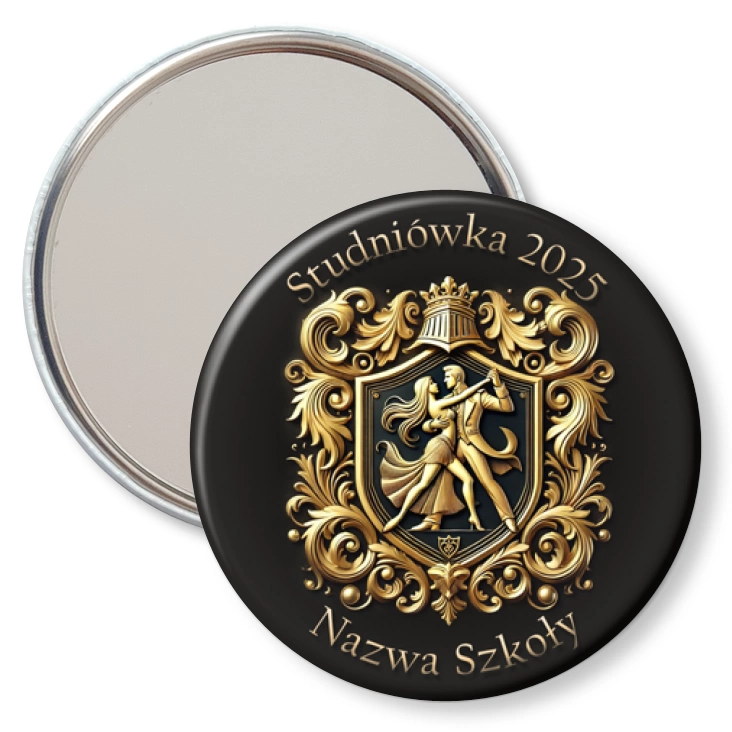przypinka lusterko Studniówka Herbowa