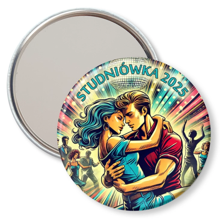 przypinka lusterko Studniówka komiksowa