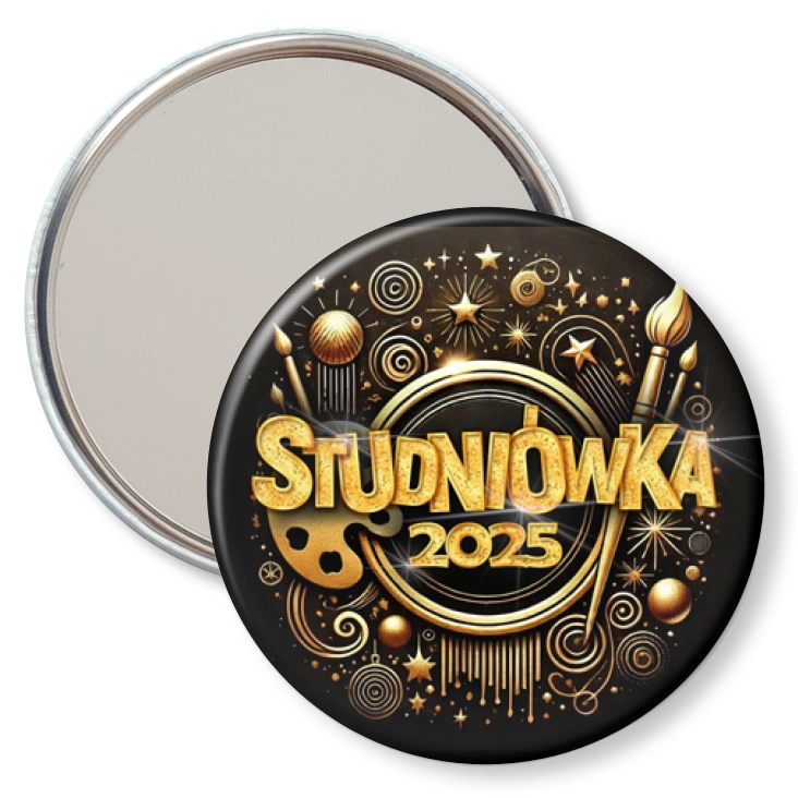 przypinka lusterko Studniówka profil artystyczny