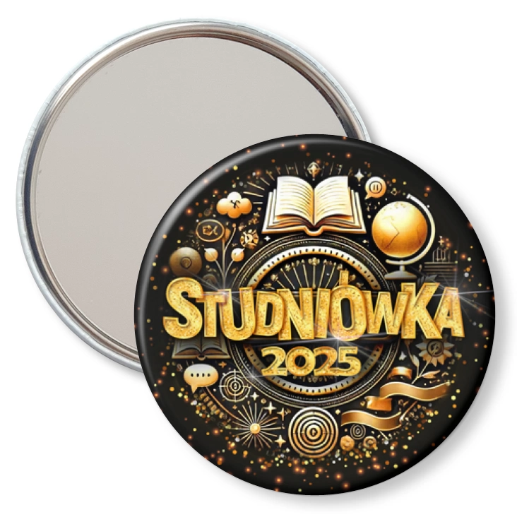 przypinka lusterko Studniówka profil językowy