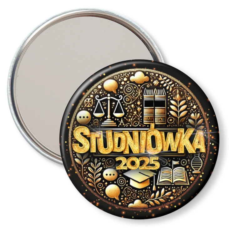 przypinka lusterko Studniówka profil społeczno-prawny
