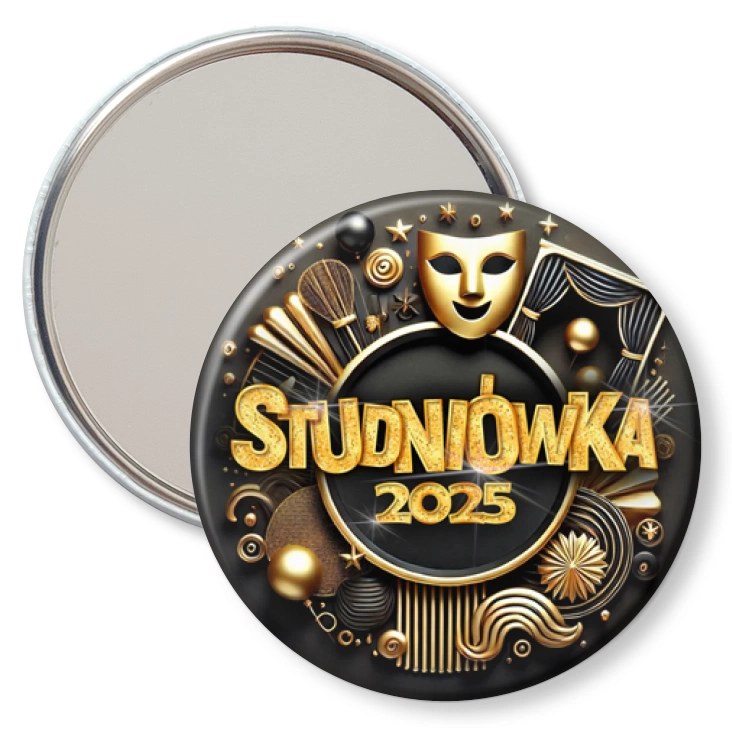 przypinka lusterko Studniówka szkoła teatralna