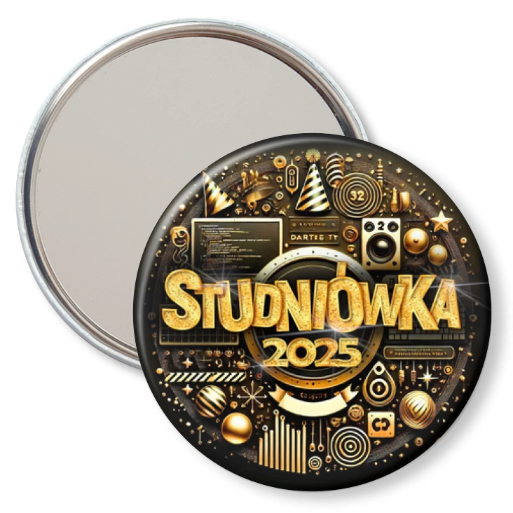 przypinka lusterko Studniówka technik informatyk