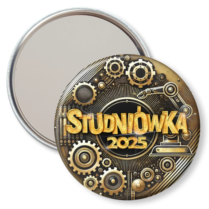 przypinka lusterko Studniówka technik mechatronik