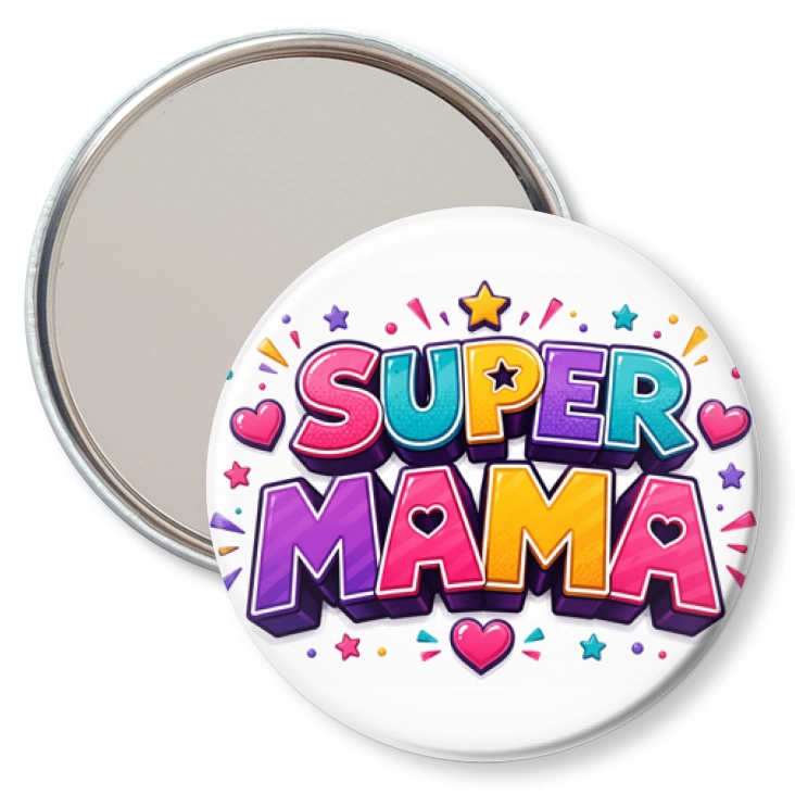 przypinka lusterko Super mama