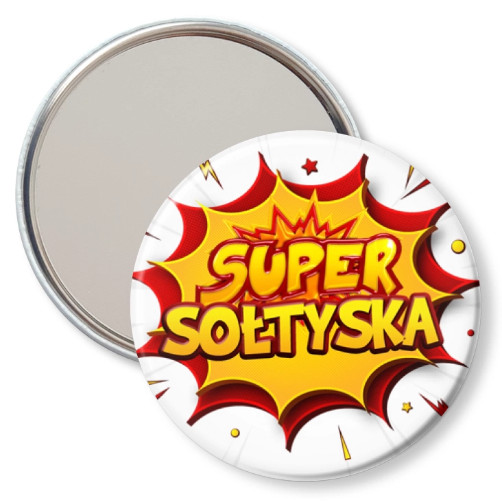 przypinka lusterko Super Sołtyska