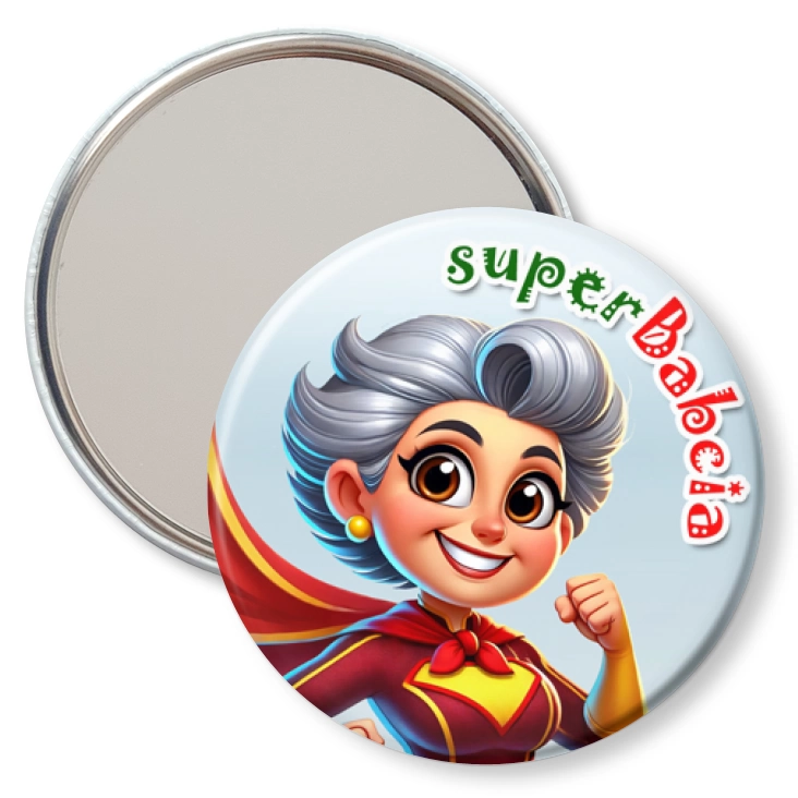 przypinka lusterko superBabcia