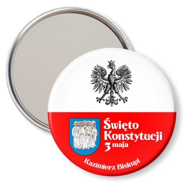 przypinka lusterko Święto Konstytucji 3 Maja Kazimierz Biskupi