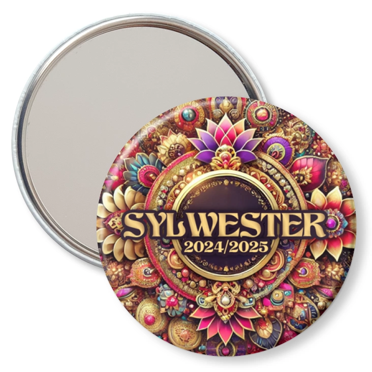 przypinka lusterko Sylwester w stylu Bollywood