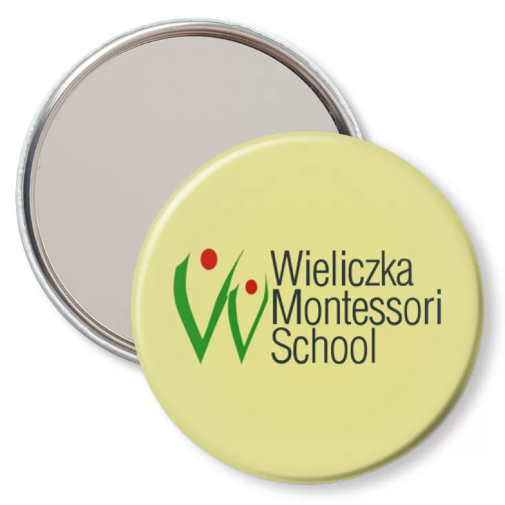 przypinka lusterko Wieliczka Montessori School