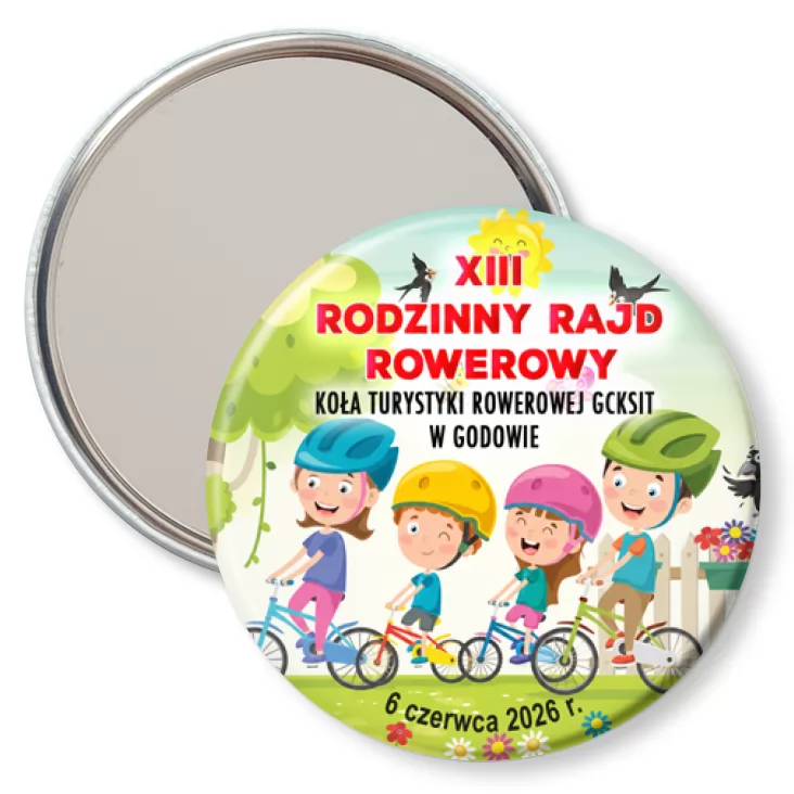 przypinka lusterko XIII Rodzinny Rajd Rowerowy 2026