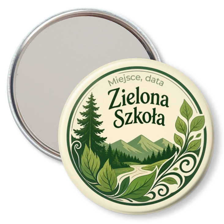 przypinka lusterko Zielona Szkoła