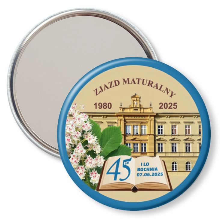 przypinka lusterko Zjazd maturalny I LO Bochnia