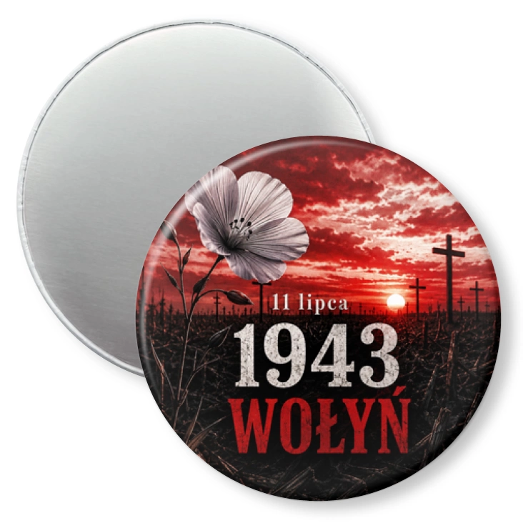 przypinka magnes 11 lipca 1943 Wołyń