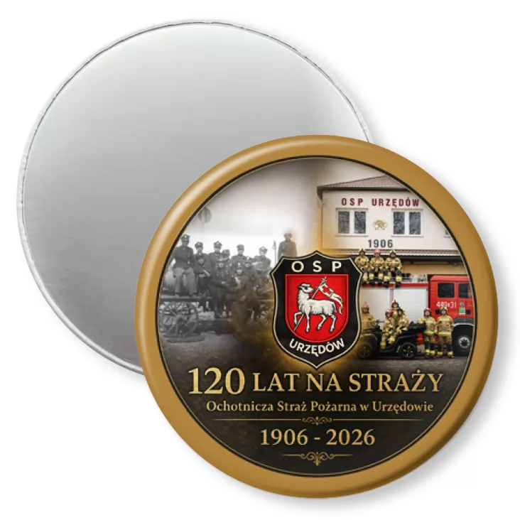 przypinka magnes 120 lat OSP Urzędów