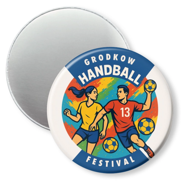 przypinka magnes 13 Grodkow Handball Festival