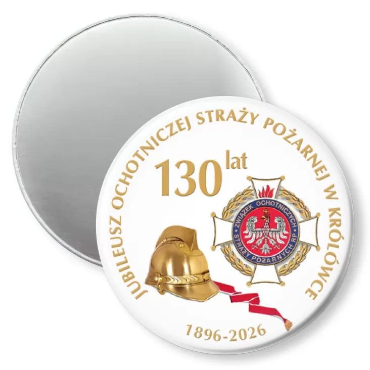 przypinka magnes 130 lat OSP w Królówce