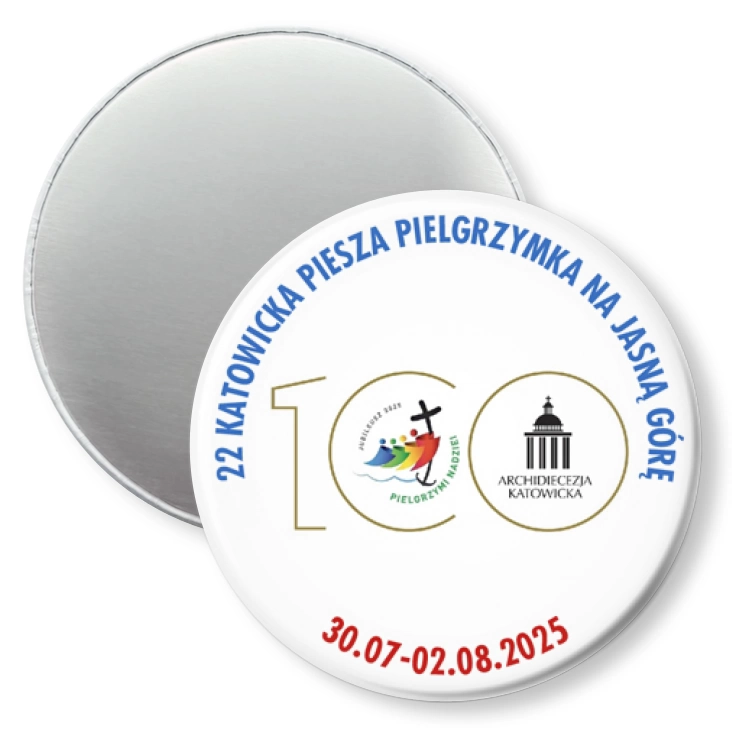 przypinka magnes 22 Katowicka Piesza Pielgrzymka na Jasną Górę
