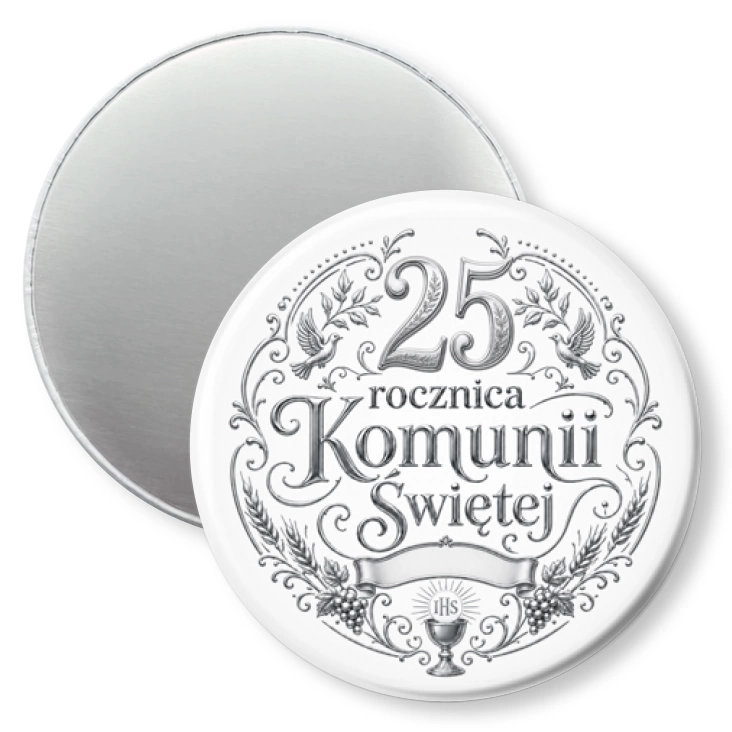 przypinka magnes 25 rocznica Pierwszej Komunii Świętej