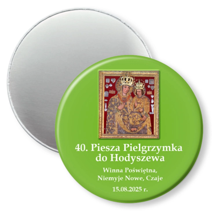 przypinka magnes 40. Piesza Pielgrzymka do Hodyszewa