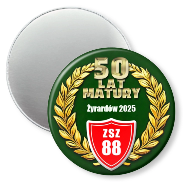 przypinka magnes 50 lat Matury ZSZ 88
