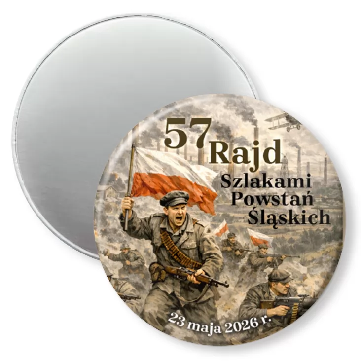 przypinka magnes 57 Rajd Szlakami Powstań Sląskich