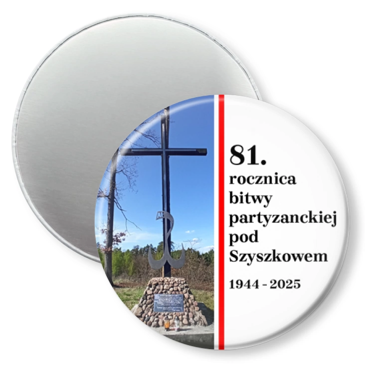przypinka magnes 81. rocznica bitwy pod Szyszkowem