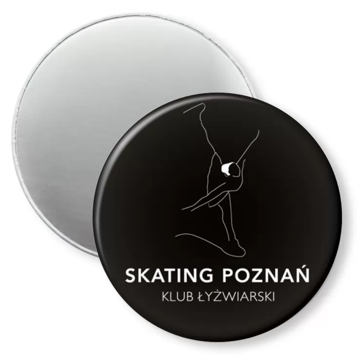 przypinka magnes Skating Poznań