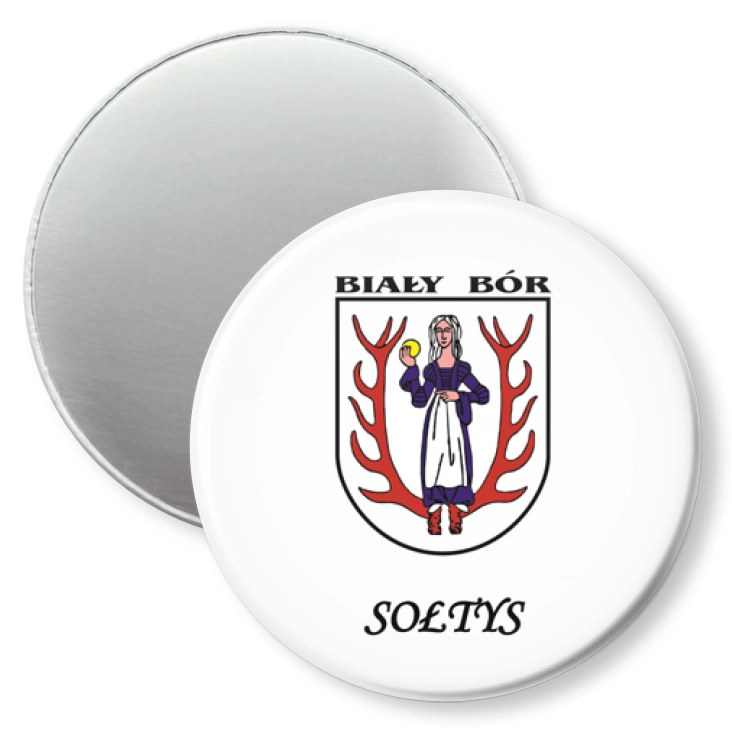 przypinka magnes Biały Bór Sołtys