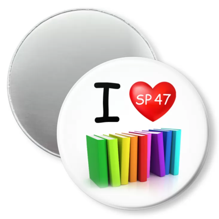przypinka magnes Biblioteka SP 47 w Gdańsku